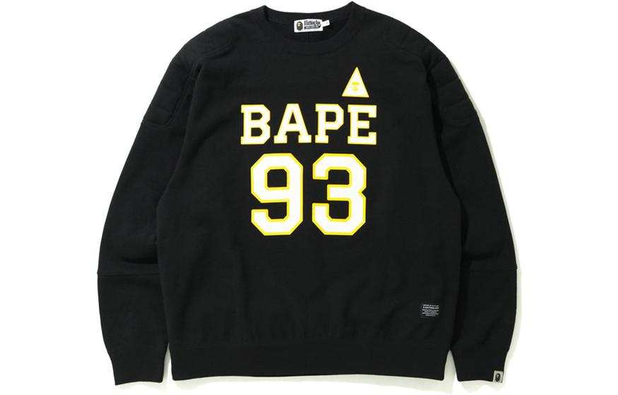 A BATHING APE Bape Military Padded Relaxed Fit Crewneck