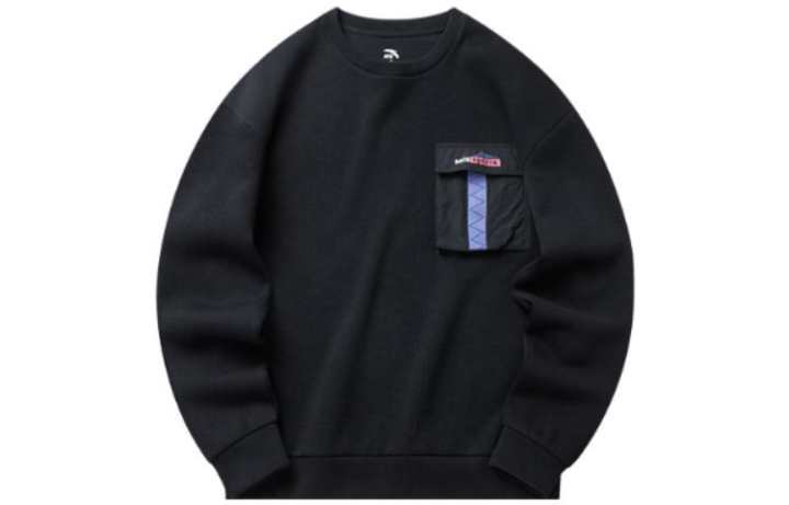 ANTA ANTA Sweatshirts Unisex Black Crew Neck Moderate Regular