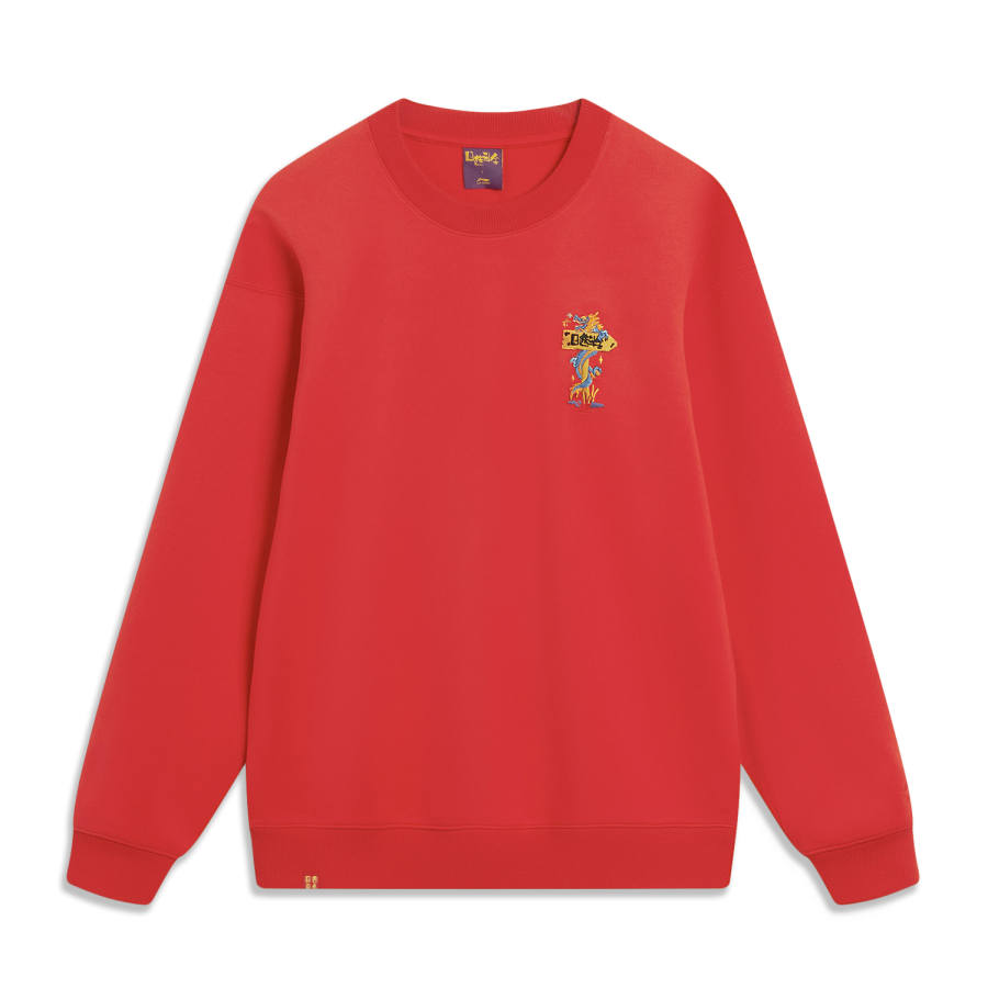 Li-Ning Li Ning Rijin Doujin Collection Sweatshirt Unisex Vermilion