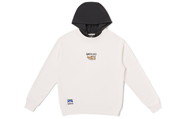 Lee Sweatshirts Unisex White Hooded Moderate Regular