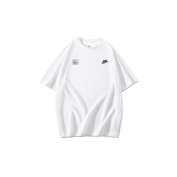 Nike Nike T Shirts Men's White Crew Neck Moderate Straight Fit