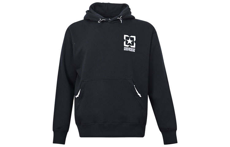 Converse Converse Sweatshirts Men's Black Hooded Moderate Regular