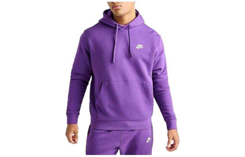 Nike Nike SPORTSWEAR CLUB FLEECE EMBROIDERED HOODIE Sweatshirt Men's Purple