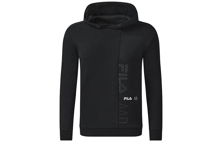 FILA Athletics Sweatshirts Men's Pitch Black Hooded Moderate Regular