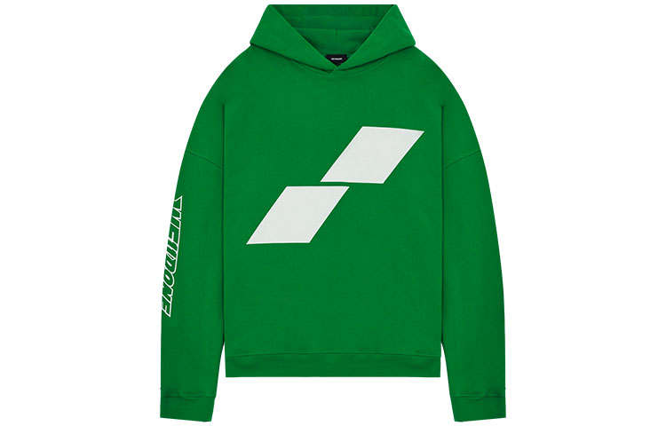WE11DONE WE11DONE Sweatshirts Unisex Green Hooded Moderate Regular
