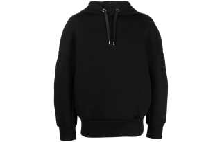 Neil Barrett Sweatshirts Men's Black Hooded Non Detachable Moderate Regular