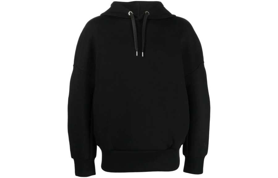 Neil Barrett Sweatshirts Men's Black Hooded Non Detachable Moderate Regular