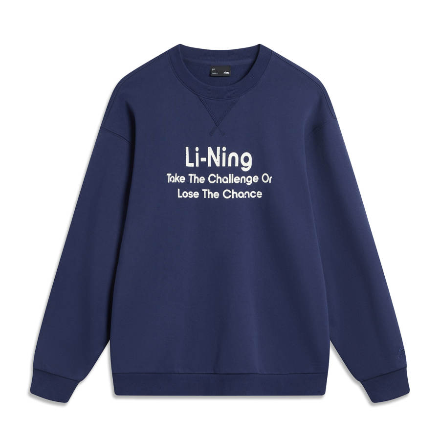 Li-Ning Li Ning Sports Fashion Collection Sweatshirt Unisex Dark Ship Blue