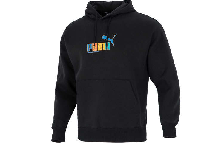 PUMA Sweater Sweatshirts Men's Black Hooded Moderate Regular