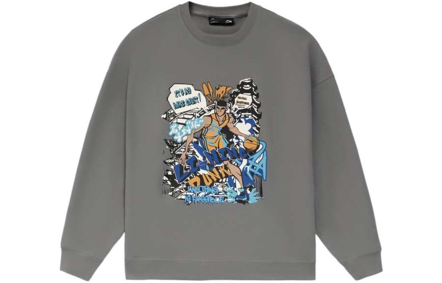 Li-Ning Li Ning Sweatshirt Unisex Shade 9 Gray