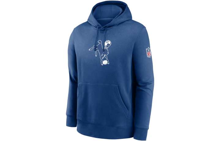Nike Nike Indianapolis Colts Alt Offensive Set Play Sideline Men's Nike Dri-FIT Nfl Pullover Hoodie