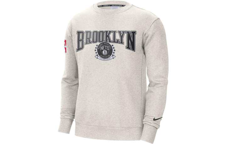 Nike Nike Nba Brooklyn Nets Courtside Fleece Crew Sweatshirt