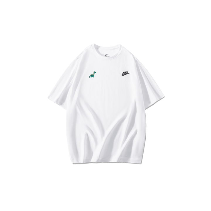 Nike Nike T Shirts Men's White Crew Neck Moderate Straight Fit