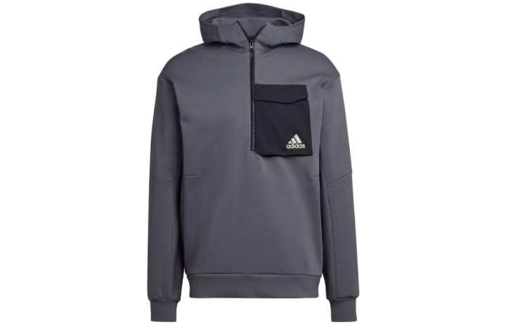 Adidas Adidas Designed For Gameday Hoodie Sweatshirt Men's Gray