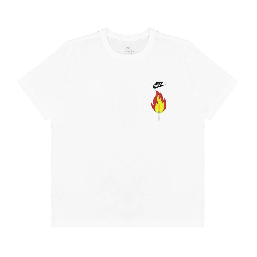Nike Nike T Shirts Unisex White Crew Neck Moderate Straight Fit