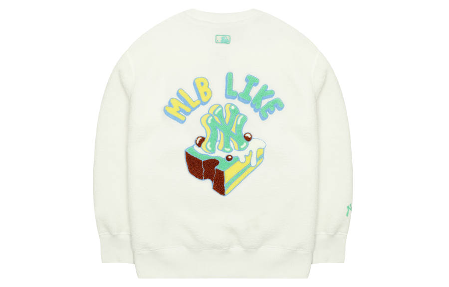 MLB MLB Like Collection Sweatshirts Unisex Cream Crew Neck Thickened Regular