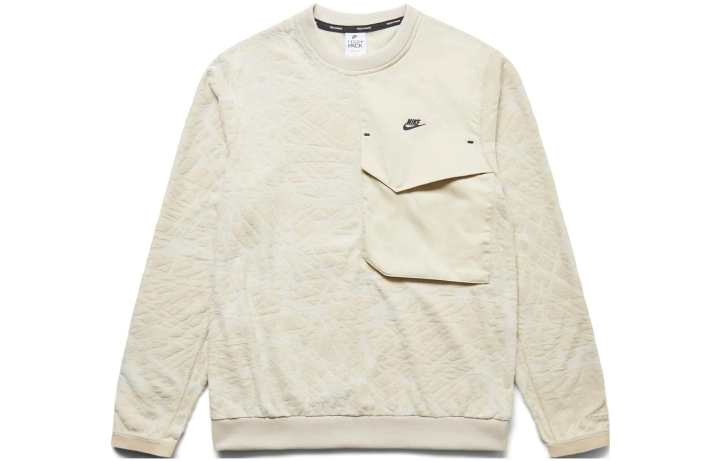Nike Nike Sweatshirts Men's Beige Crew Neck Moderate Regular