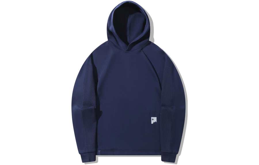 Li-Ning Li Ning Sweatshirts Men's Ink Blue Hooded Moderate Regular