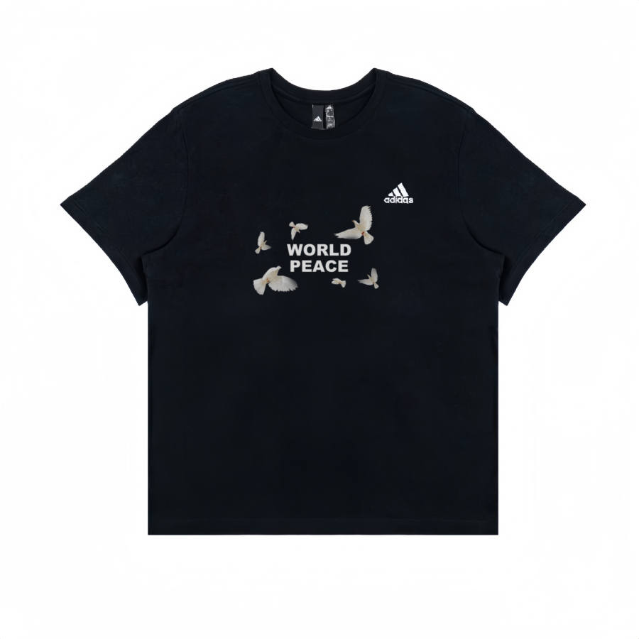 Adidas Adidas T Shirts Unisex Black Crew Neck Moderate Straight Fit
