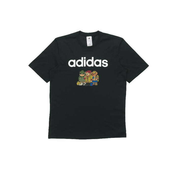 Adidas Adidas T Shirts Unisex Black Crew Neck Moderate