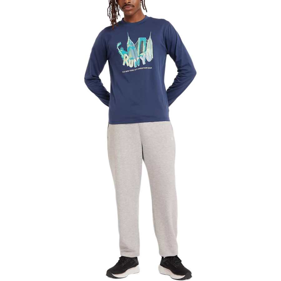 New Balance New Balance NYC Marathon T Shirt Men's Marine Blue