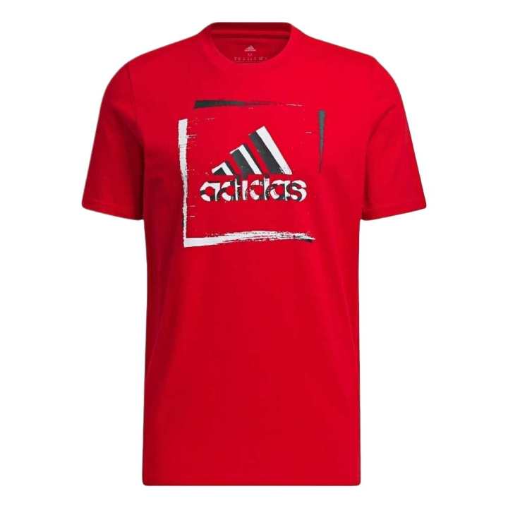 Adidas Adidas T Shirts Men's Red Crew Neck Thin
