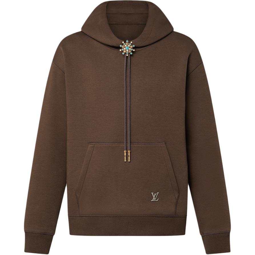 LOUIS VUITTON Embellished Cotton Hoodie