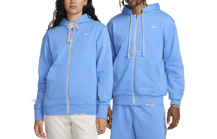 Nike Nike Dri FIT Full Zip Basketball Hoodie Sweatshirt Unisex Sky Blue