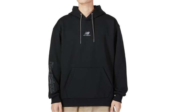New Balance New Balance Sweatshirts Unisex Black Hooded Moderate Regular