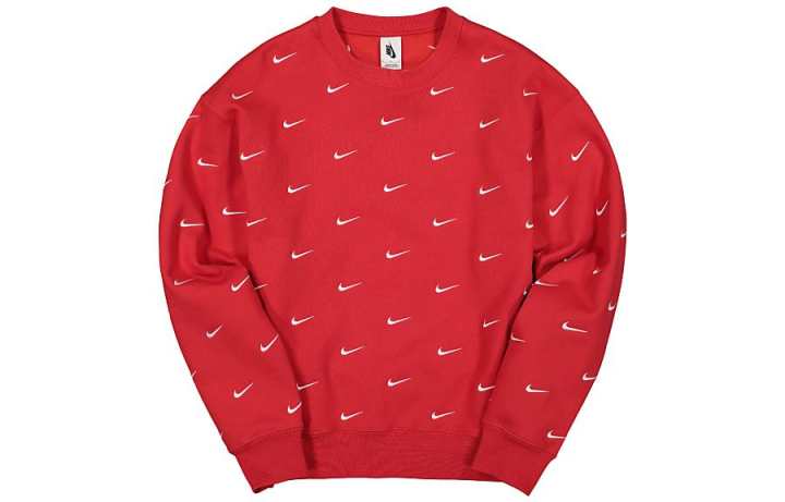 Nike Nike Sweatshirts Men's Red Crew Neck Moderate Regular