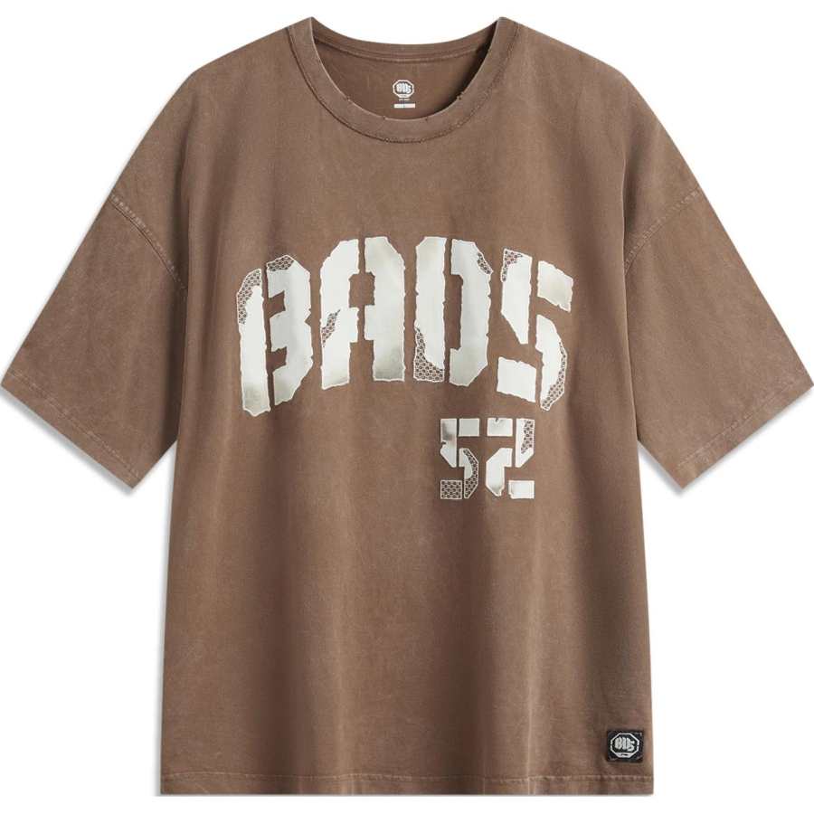 Li-Ning Li Ning Basketball Collection T Shirt Men's Brown