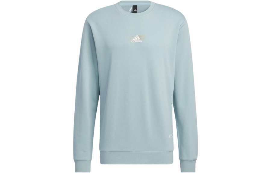 Adidas Adidas Sweatshirts Unisex Cyan Crew Neck Moderate Regular