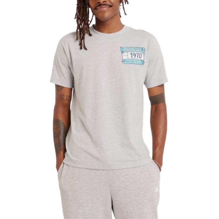 New Balance New Balance NYC Marathon T Shirt Men's Sport Gray