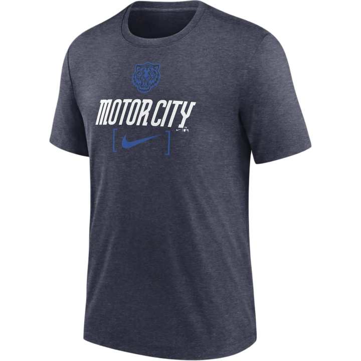 Nike Nike T Shirt Men's Marine Blue Detroit Tigers