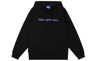 WASSUP Sweatshirts Unisex Hooded Moderate Regular