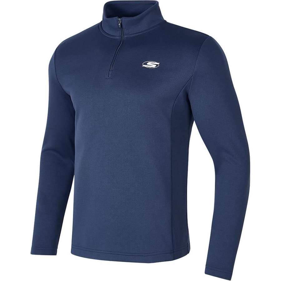 Skechers Basic Sports Collection T Shirt Men's Navy Blue