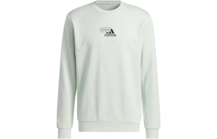 Adidas Adidas Sweatshirts Men's Green Crew Neck Moderate Regular