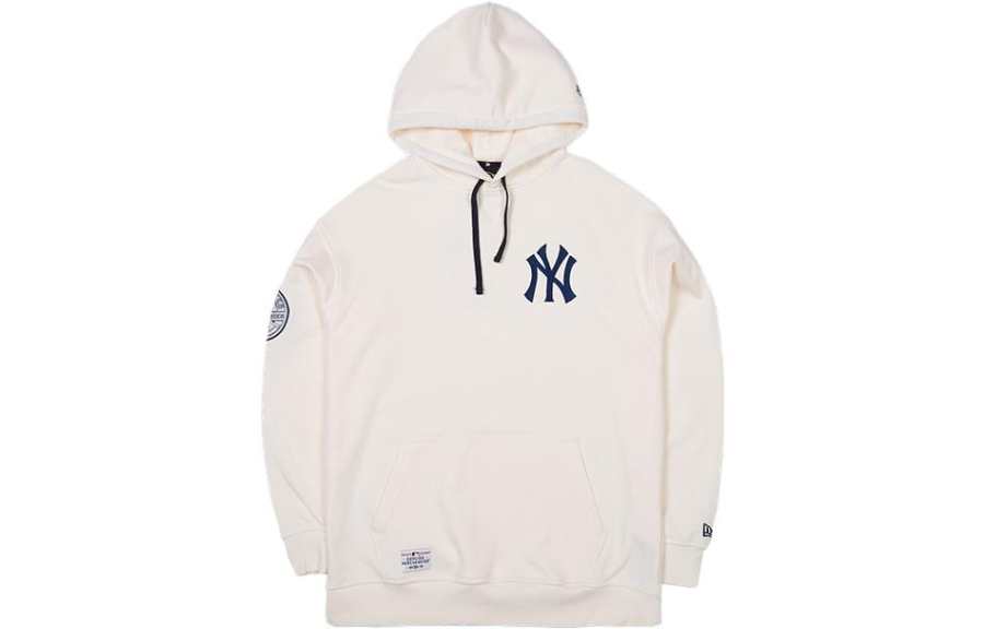 New Era Sweatshirts Unisex White Hooded Moderate Regular