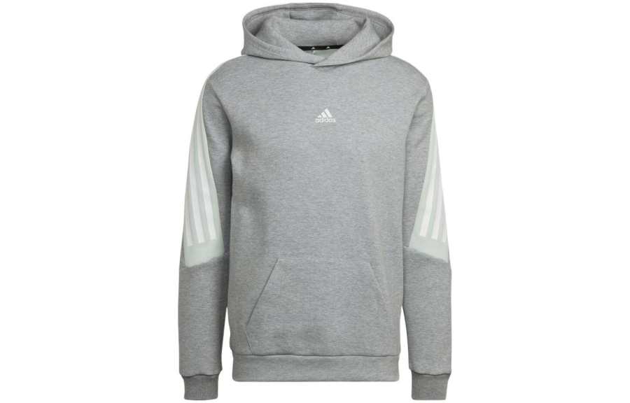 Adidas Adidas Sweatshirts Men's Gray Hooded Moderate Regular