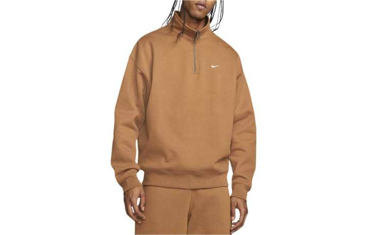 Nike Nike Sweatshirts Men's Brown Stand Collar Moderate Regular