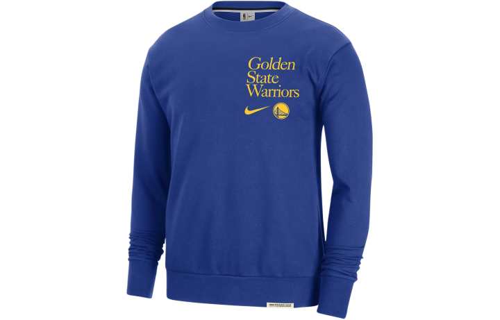 Nike Nike Golden State Warriors Standard Issue Men's Nike Dri FIT Nba Crew Neck Sweatshirt
