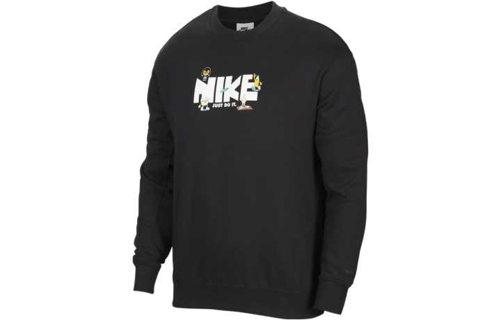 Nike Nike Sweatshirts Men's Black Crew Neck Moderate Regular