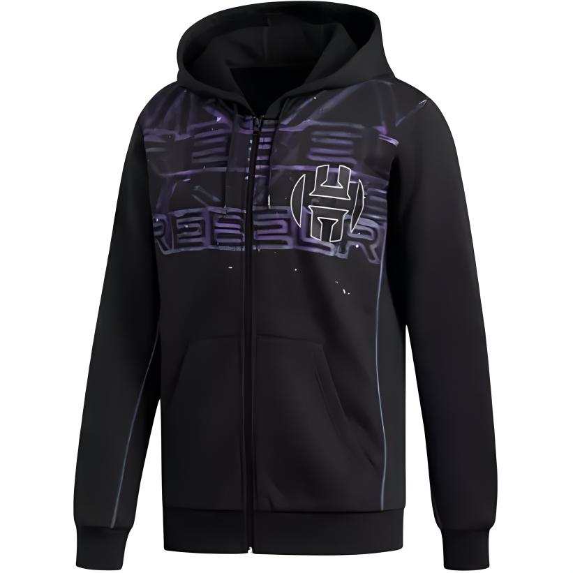 Adidas Adidas Sweatshirts Men's Black Hooded Moderate Cardigan