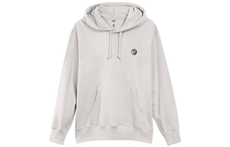 UNIQLO Sweatshirt Unisex Light Gray