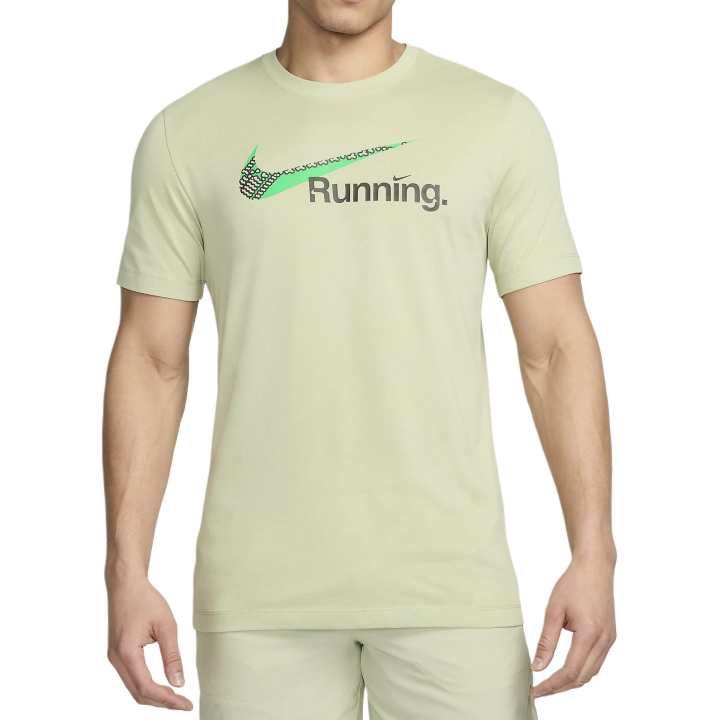 Nike Nike T Shirts Men's Olive Halo Crew Neck Moderate