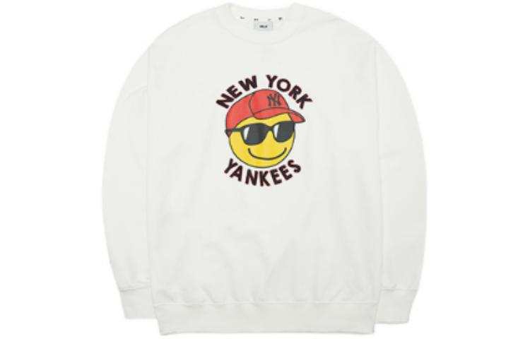 MLB MLB Smile New York Yankees Sweatshirt Unisex White