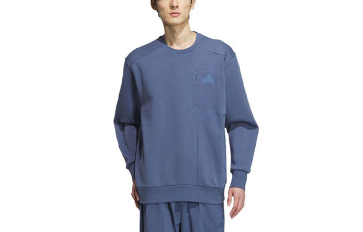 Adidas Adidas Sportswear Pocket Sweatshirt Men's Gray Blue