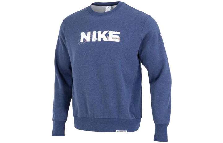 Nike Nike Sweatshirts Men's Blue Crew Neck Moderate Regular