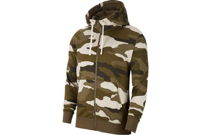 Nike Nike Sweatshirts Men's Green Hooded Moderate Cardigan
