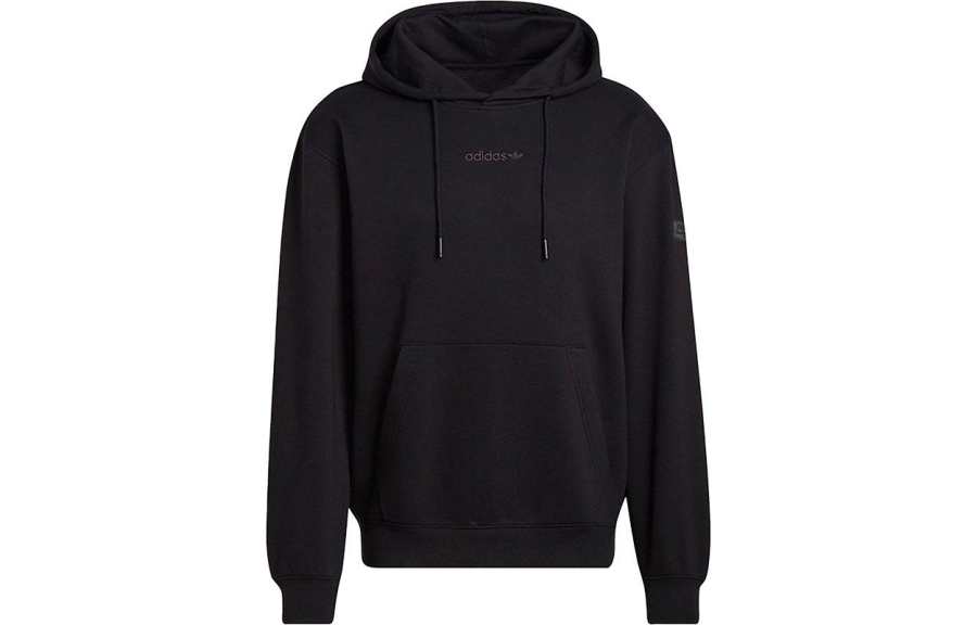 Adidas Originals Sweatshirts Men's Black Hooded Moderate Regular
